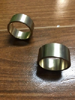 Oilless Bronze Groove Solid Lubricant Bearings For Injection Molding Light Weight