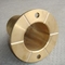 CNC Machining Solid Lubricant Bearings , Copper Flanged Sleeve Bushing